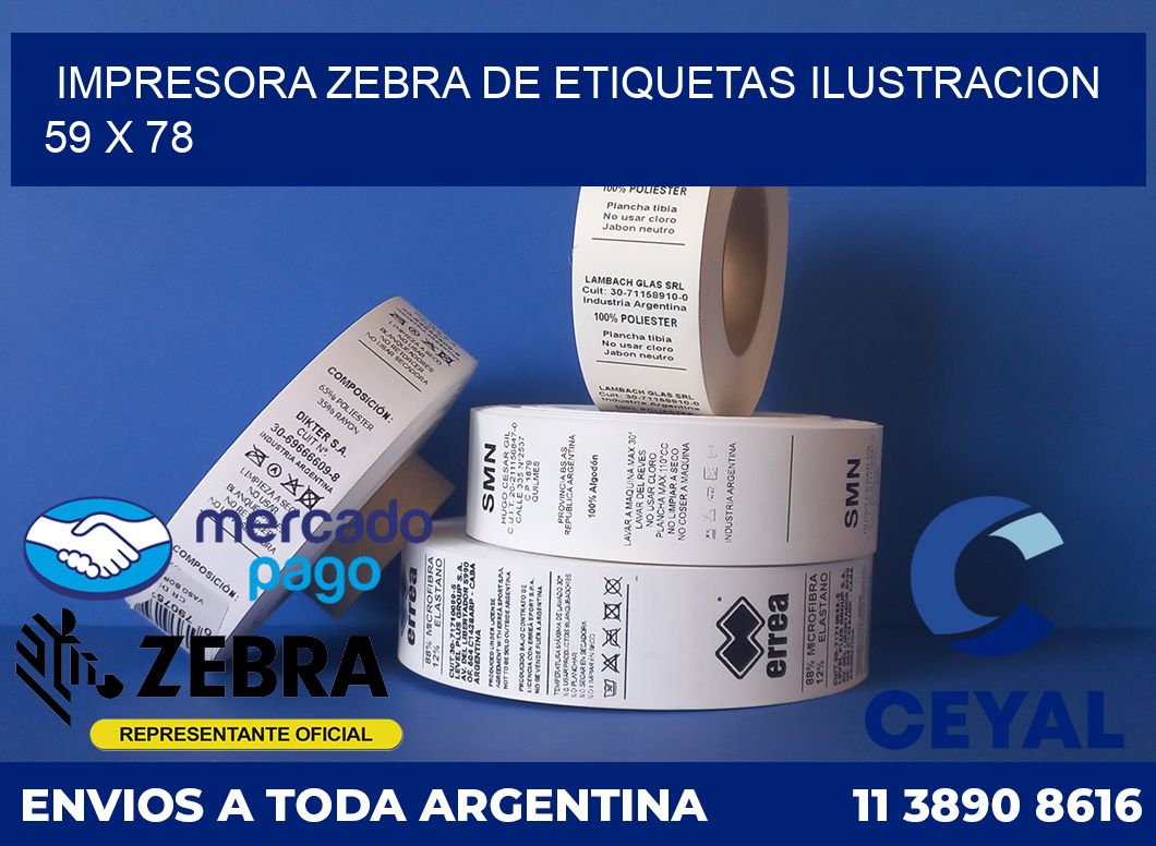 Impresora Zebra de etiquetas ilustracion 59 x 78