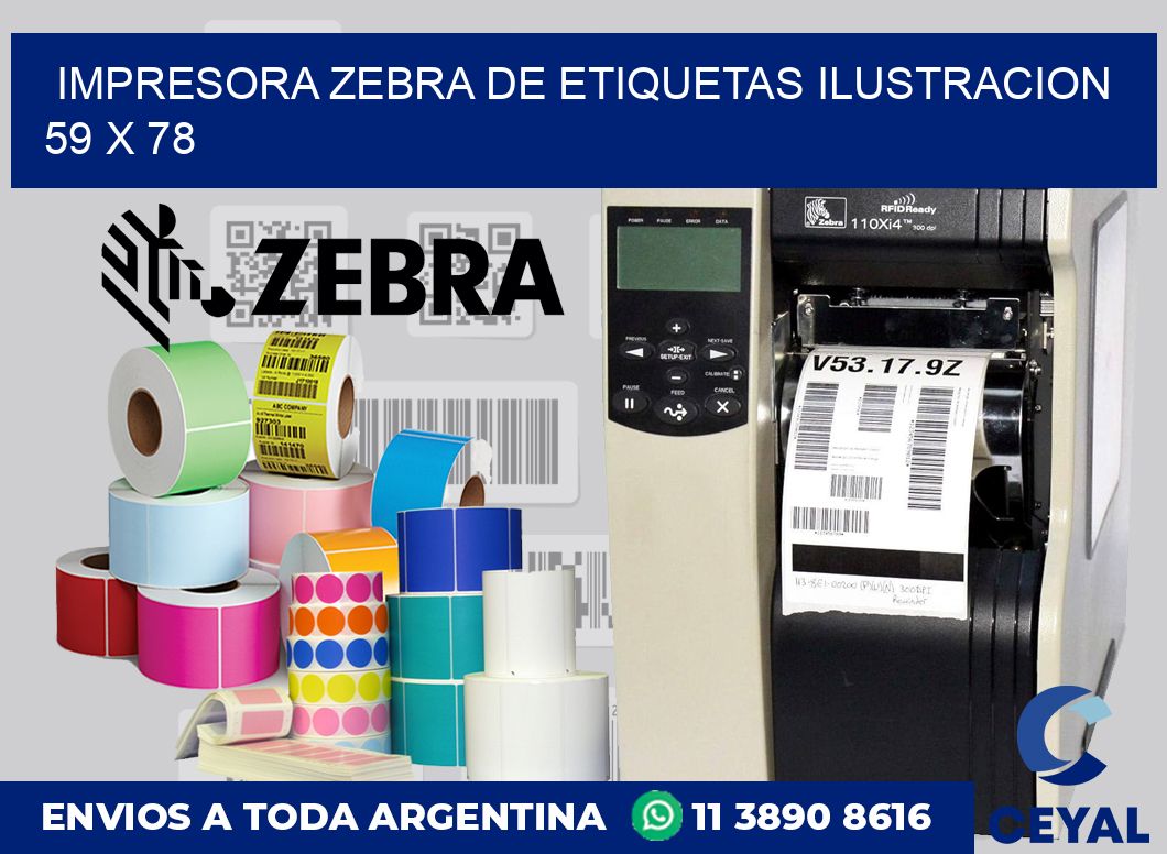 Impresora Zebra de etiquetas ilustracion 59 x 78