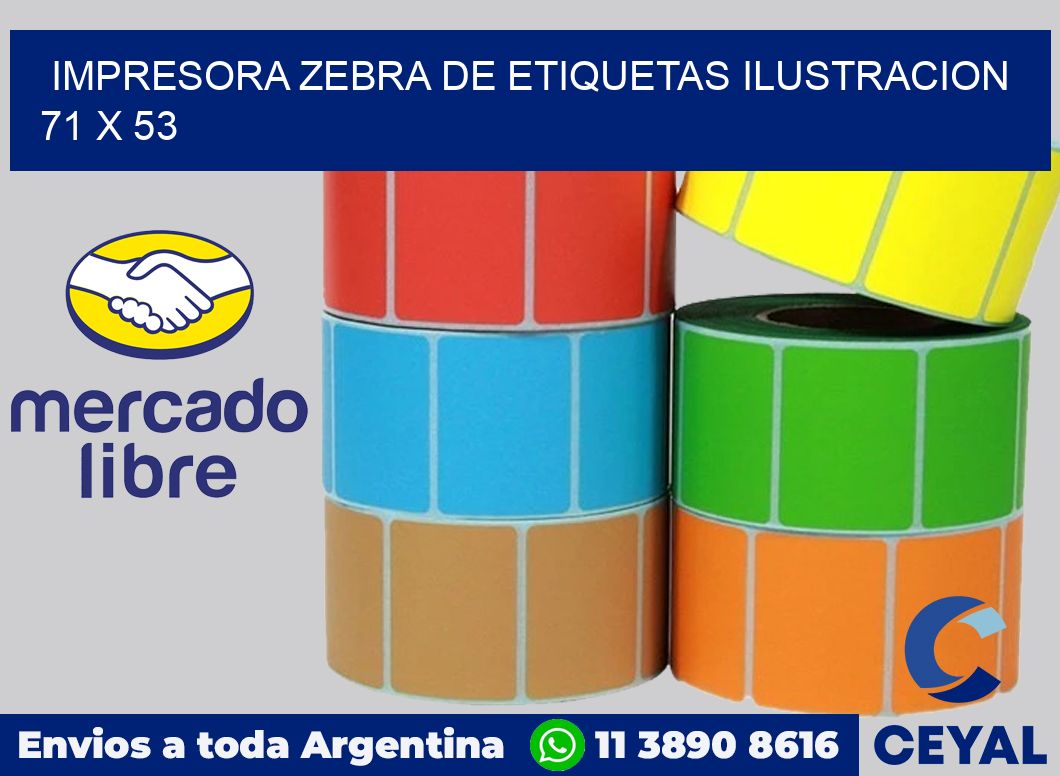 Impresora Zebra de etiquetas ilustracion 71 x 53