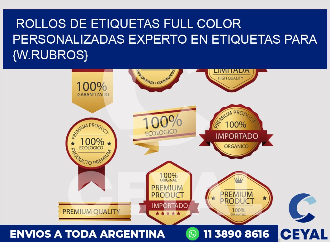 ROLLOS DE ETIQUETAS FULL COLOR PERSONALIZADAS Experto en etiquetas para fabrica pastas