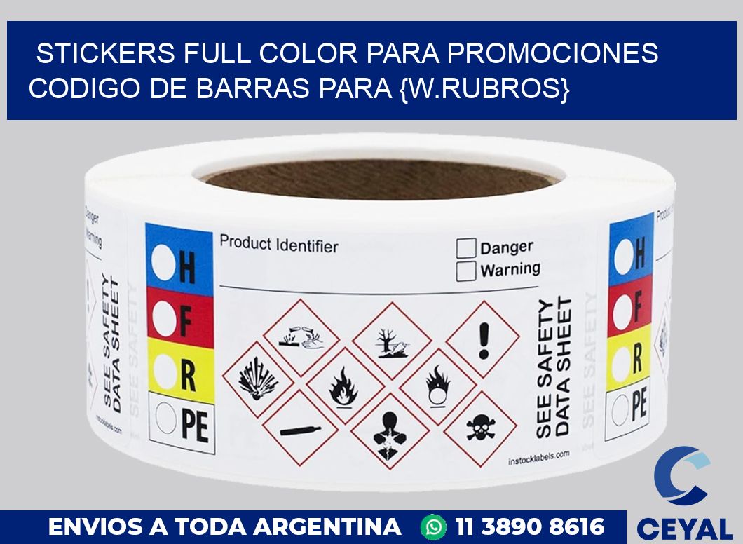 STICKERS FULL COLOR PARA PROMOCIONES Codigo de barras para {w.rubros}