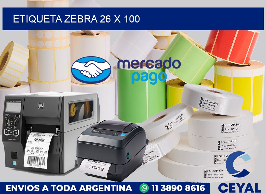 etiqueta zebra 26 x 100