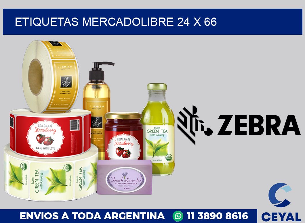 etiquetas mercadolibre 24 x 66