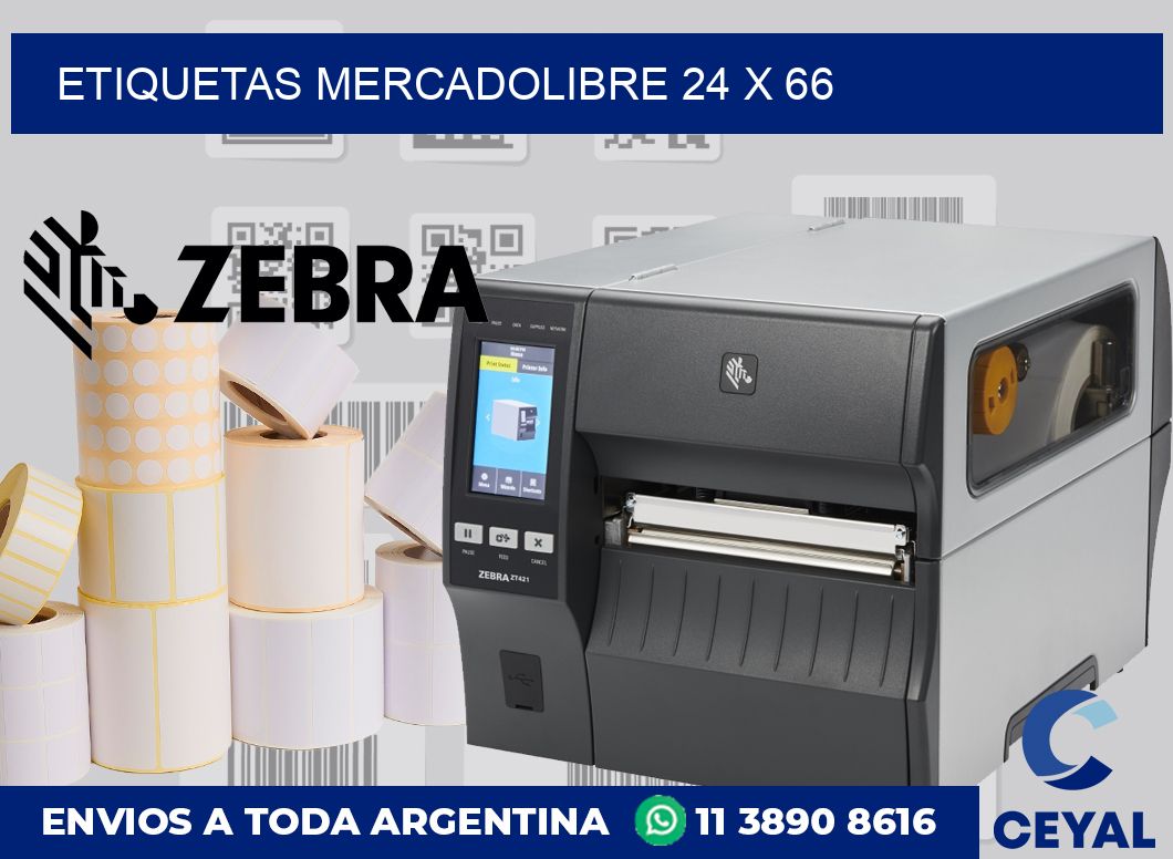 etiquetas mercadolibre 24 x 66