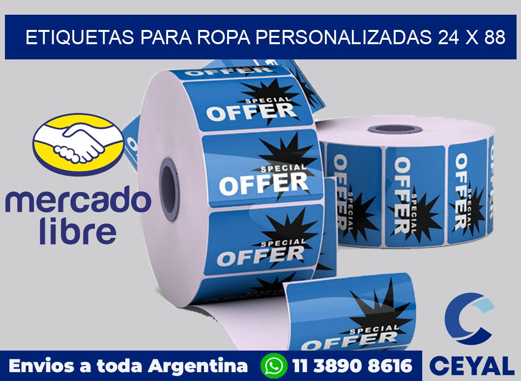 etiquetas para ropa personalizadas 24 x 88