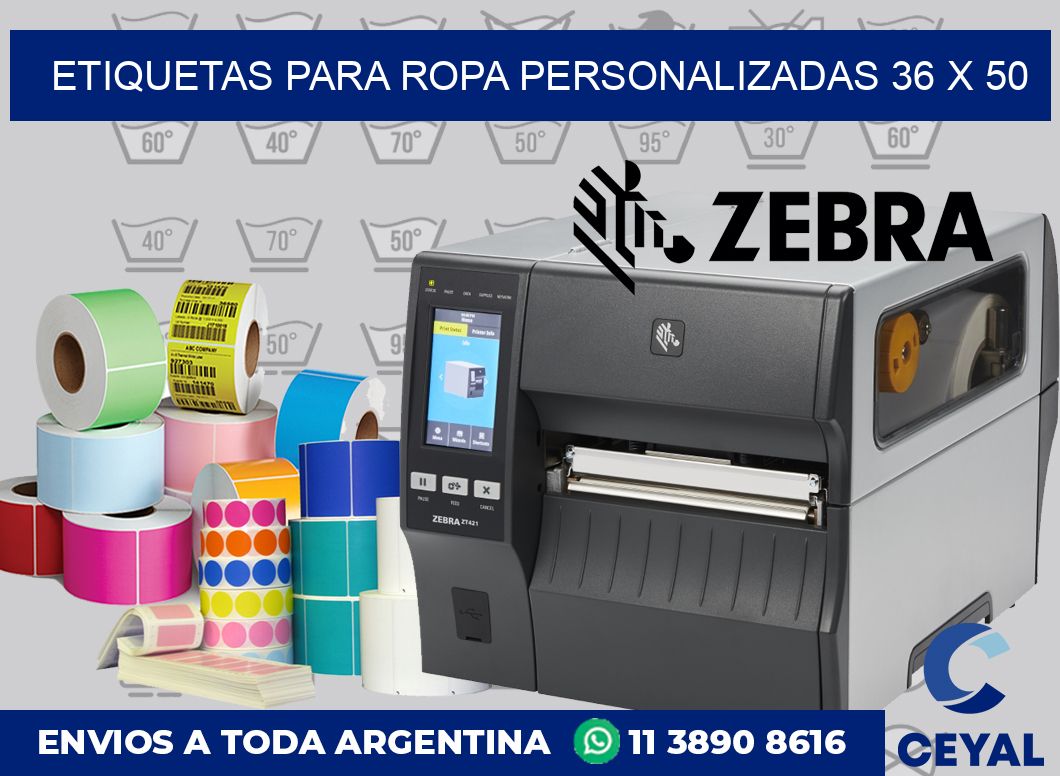 etiquetas para ropa personalizadas 36 x 50