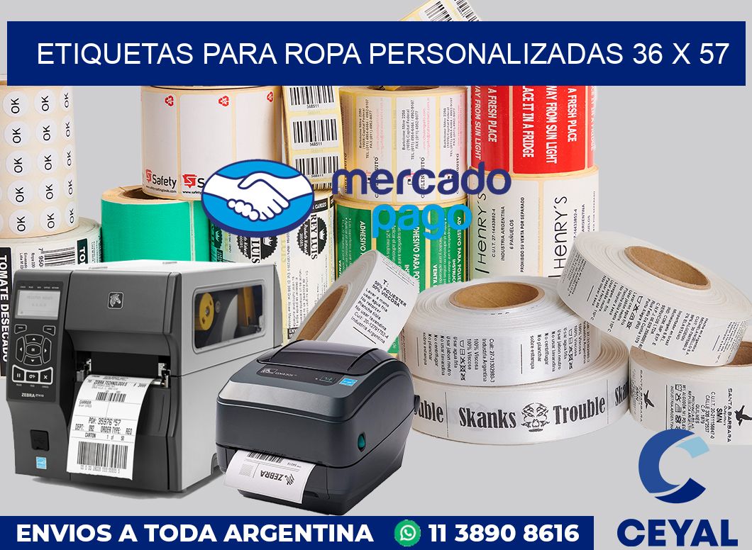 etiquetas para ropa personalizadas 36 x 57
