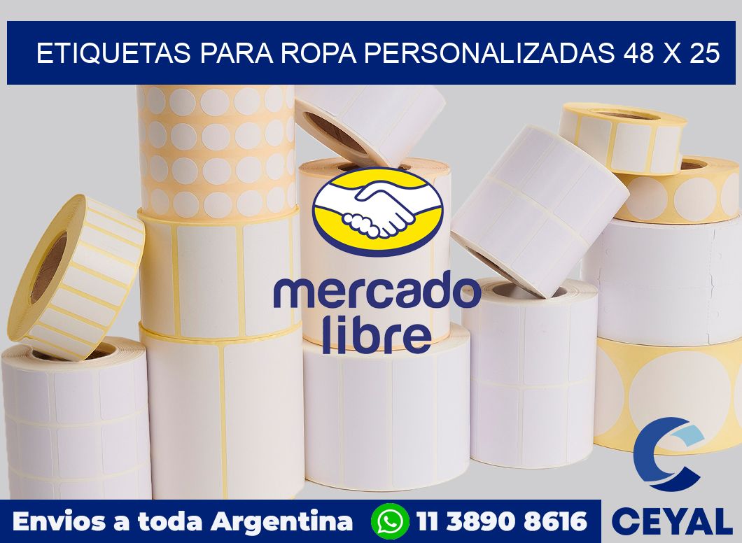 etiquetas para ropa personalizadas 48 x 25