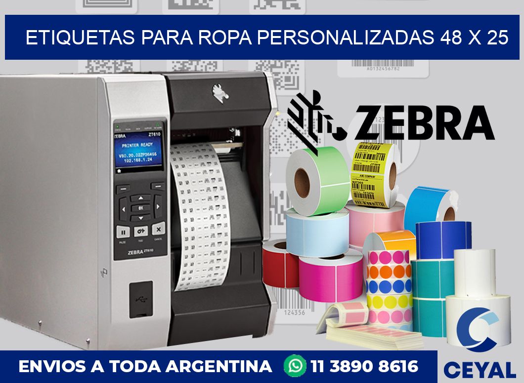 etiquetas para ropa personalizadas 48 x 25