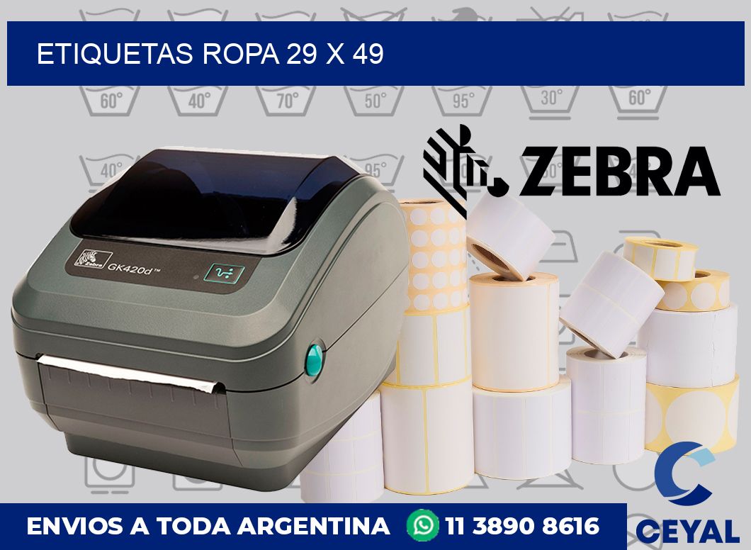 etiquetas ropa 29 x 49