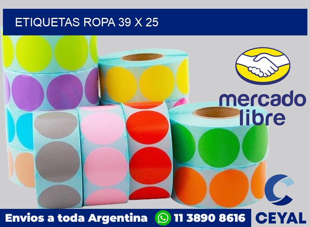 etiquetas ropa 39 x 25