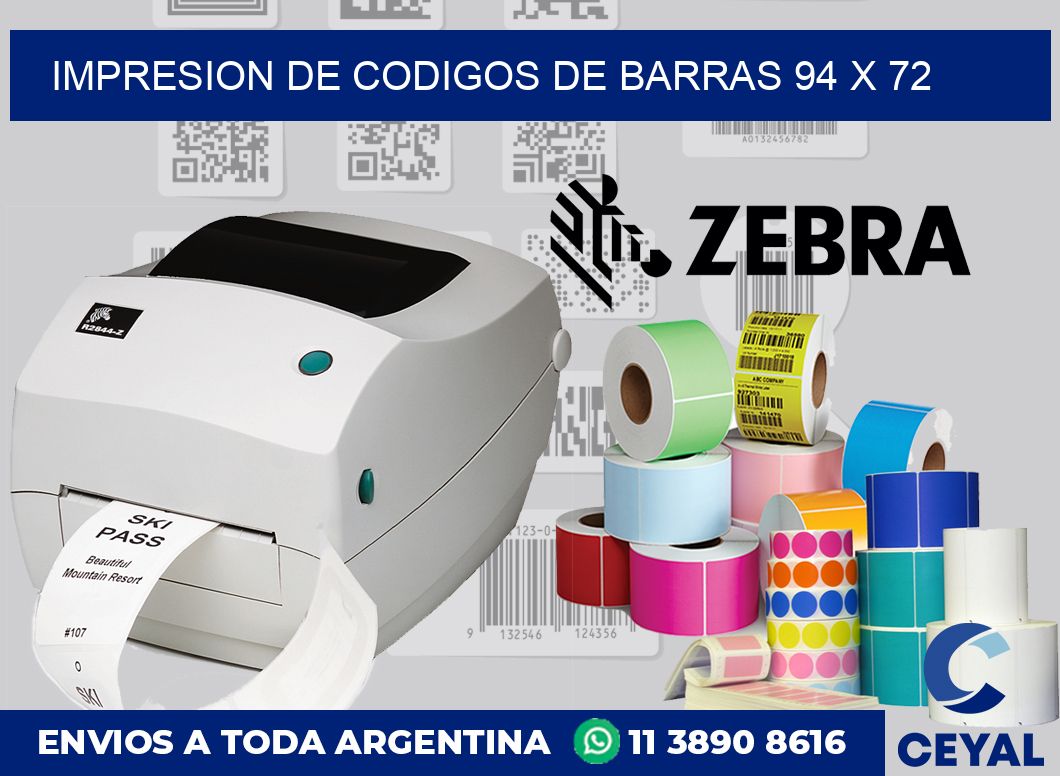 impresion de codigos de barras 94 x 72