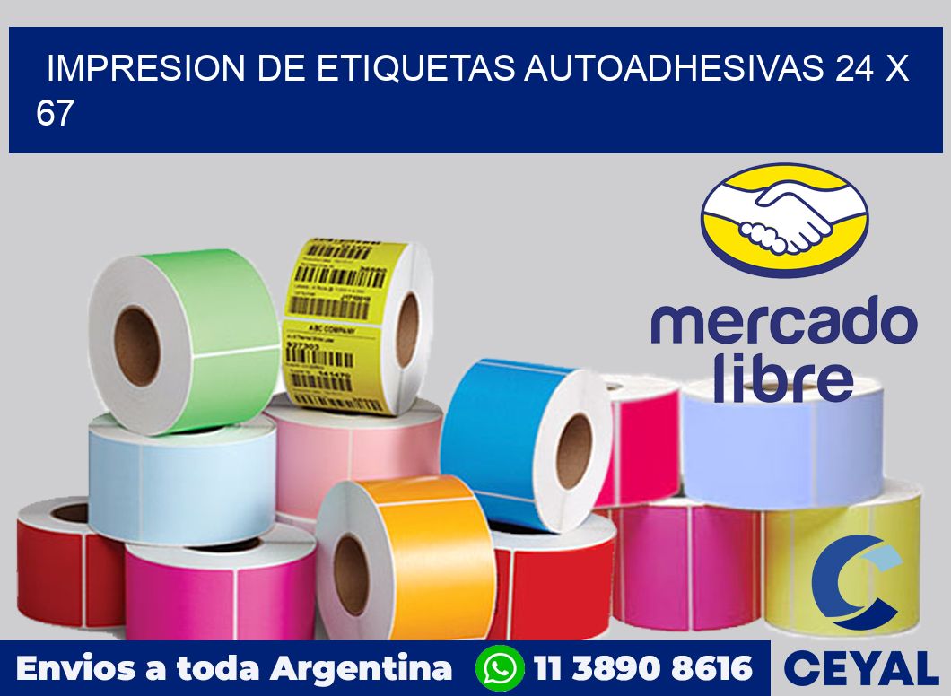 impresion de etiquetas autoadhesivas 24 x 67