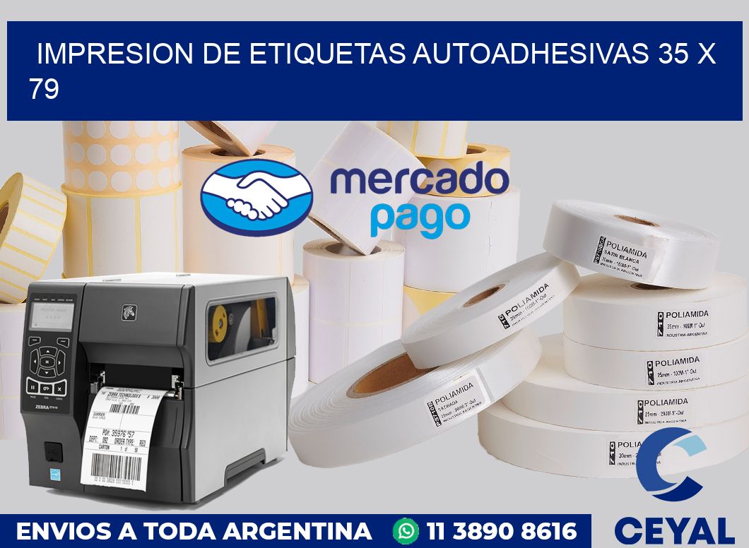 impresion de etiquetas autoadhesivas 35 x 79