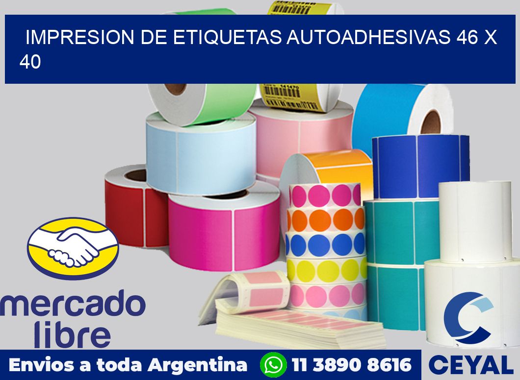 impresion de etiquetas autoadhesivas 46 x 40