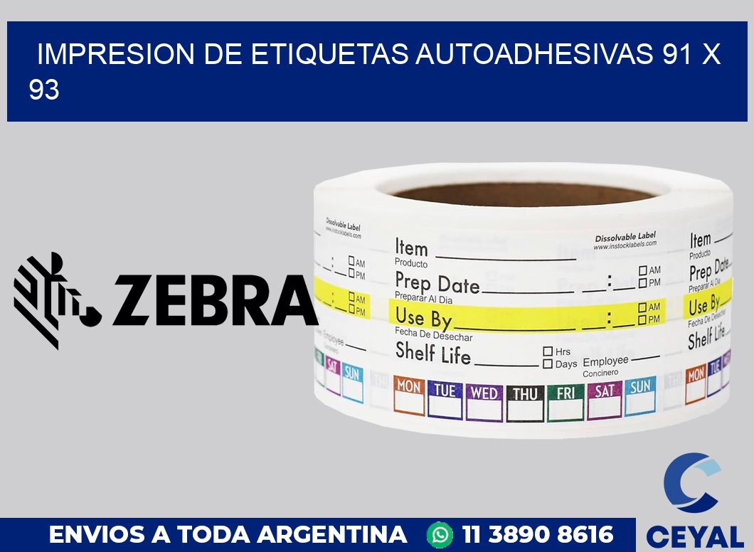 impresion de etiquetas autoadhesivas 91 x 93