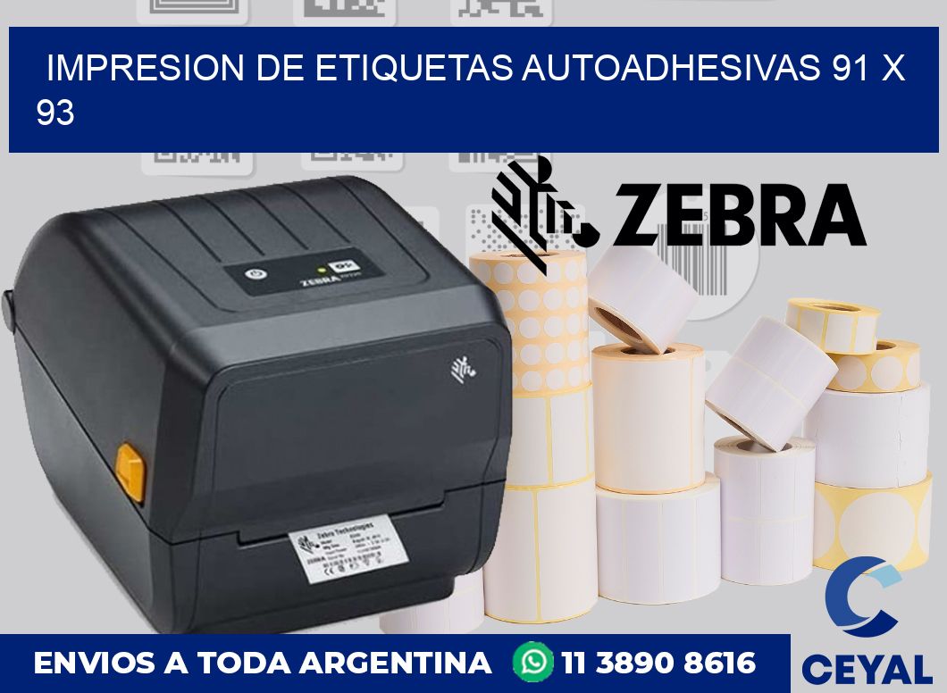 impresion de etiquetas autoadhesivas 91 x 93