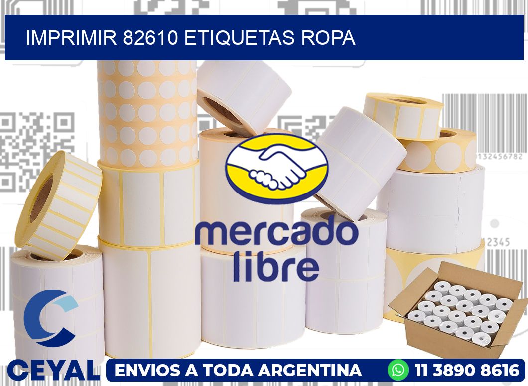 imprimir 82610 etiquetas ropa