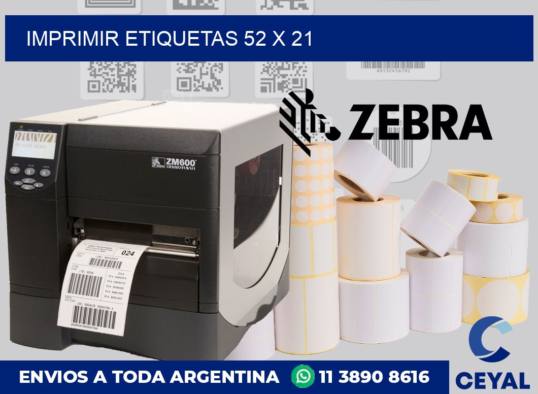 imprimir etiquetas 52 x 21