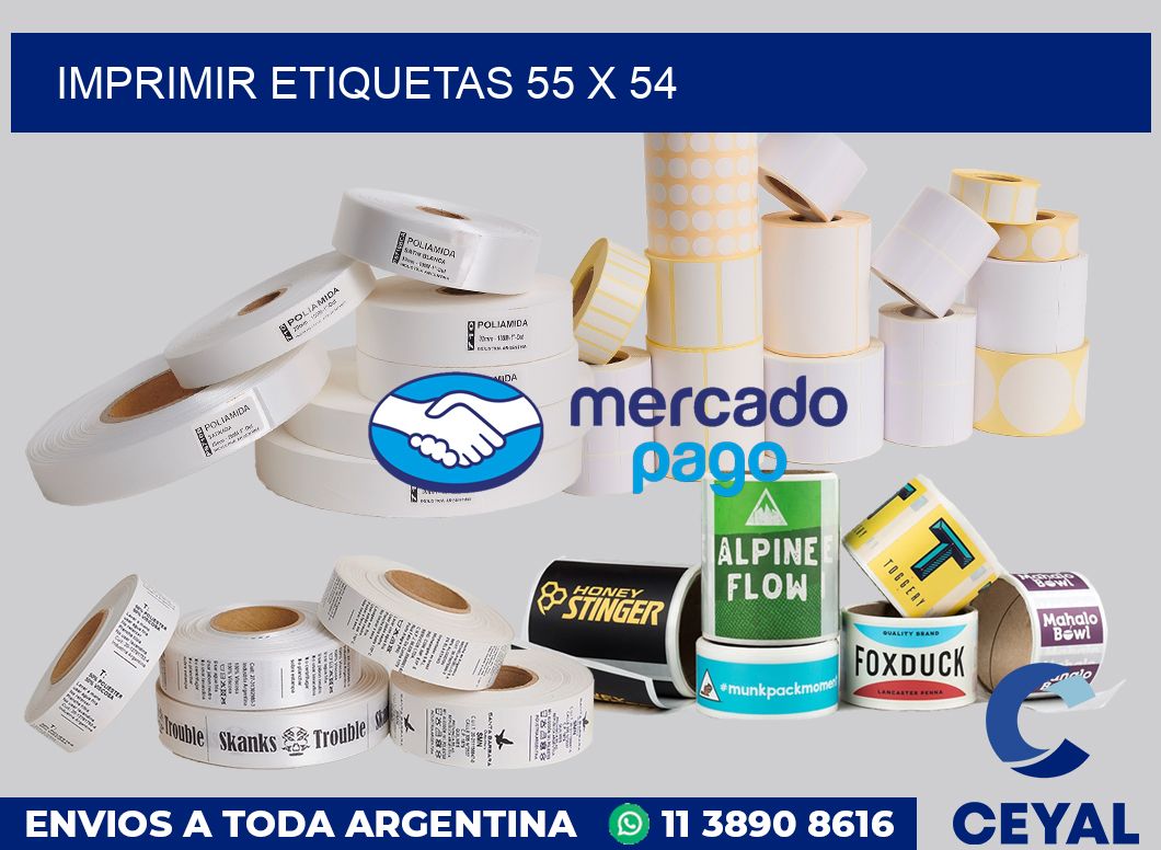 imprimir etiquetas 55 x 54
