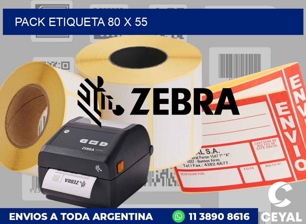 pack etiqueta 80 x 55