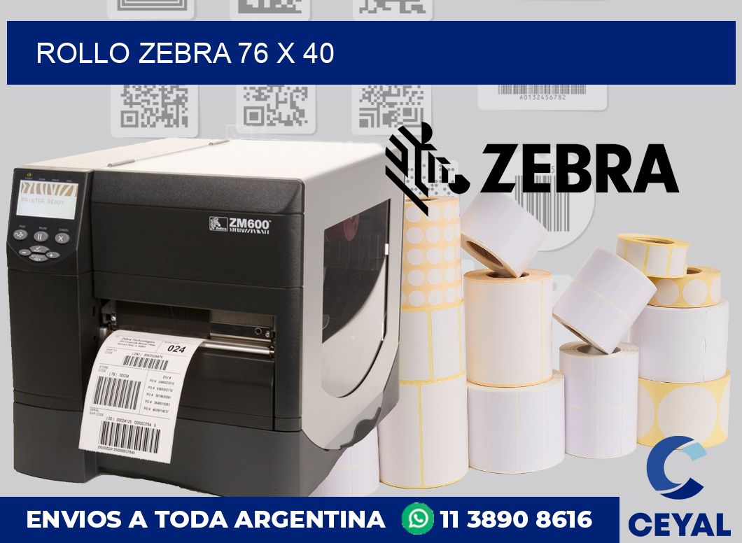 rollo zebra 76 x 40