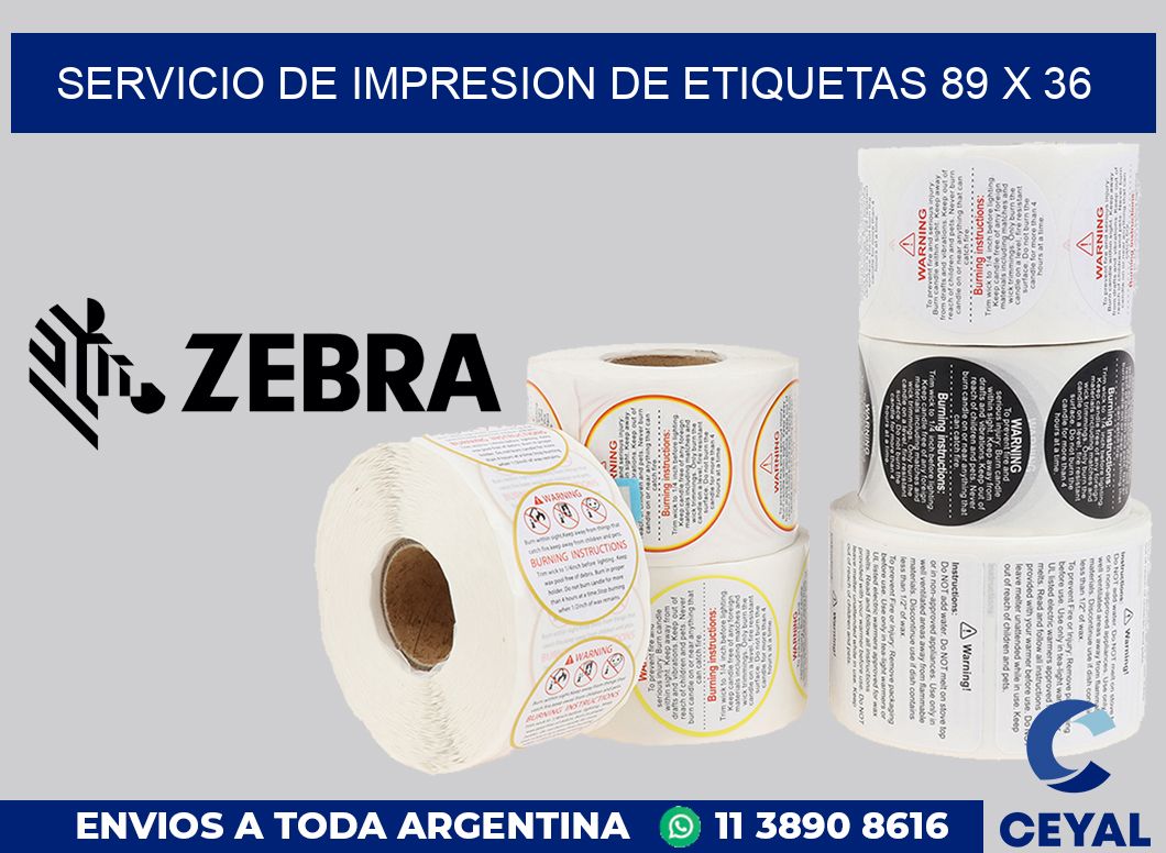 servicio de impresion de etiquetas 89 x 36