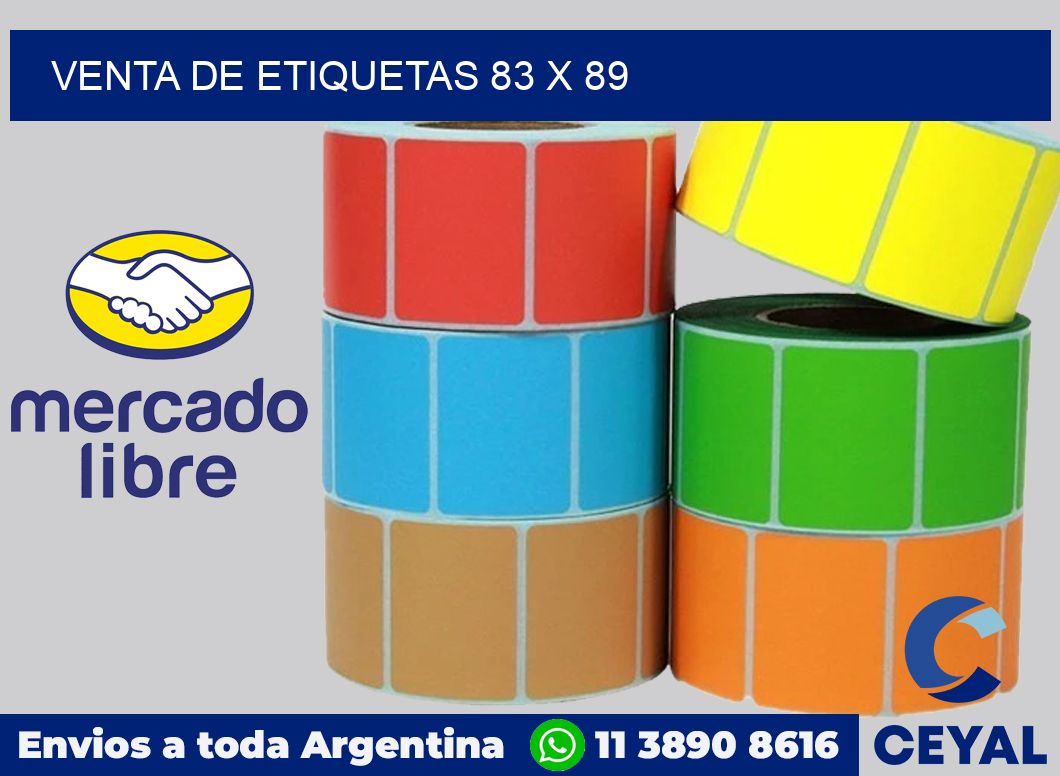 venta de etiquetas 83 x 89