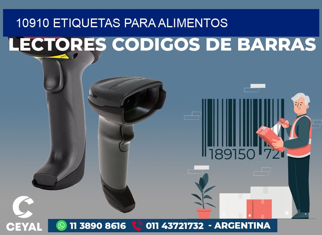 10910 ETIQUETAS PARA ALIMENTOS