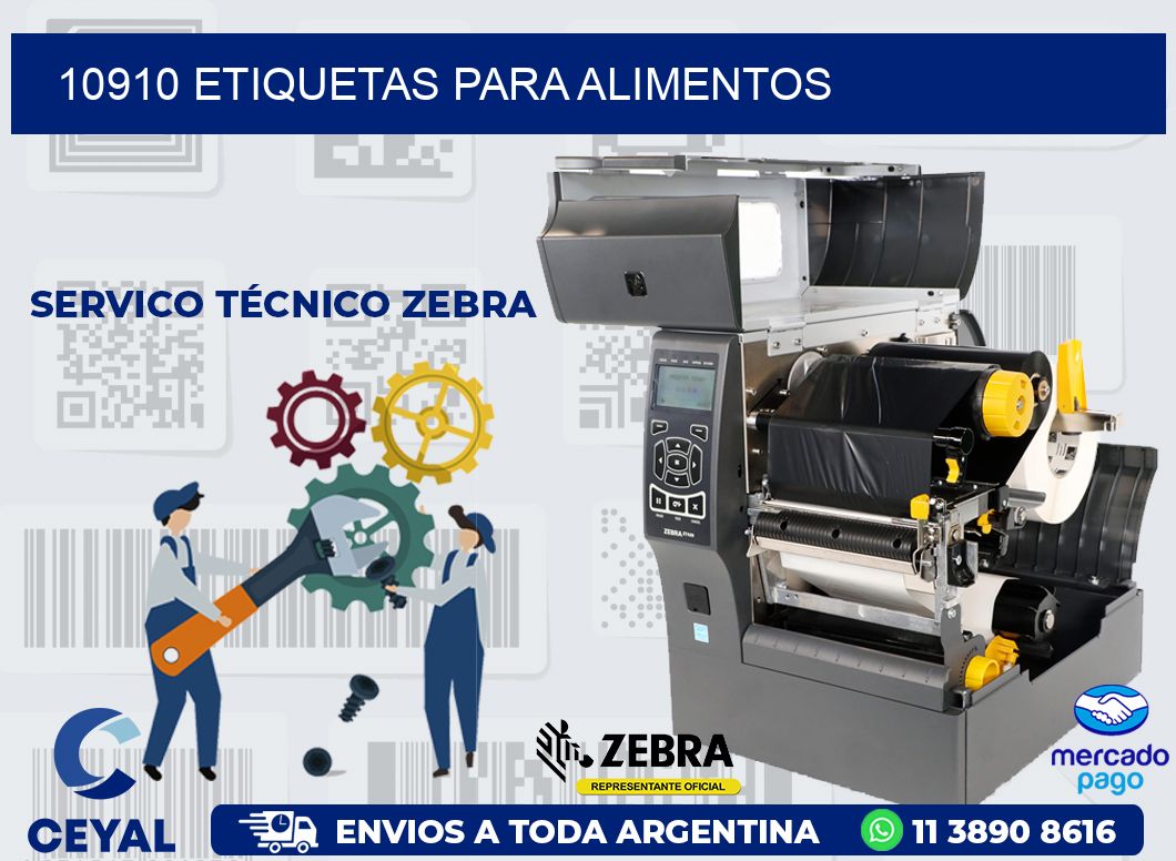 10910 ETIQUETAS PARA ALIMENTOS