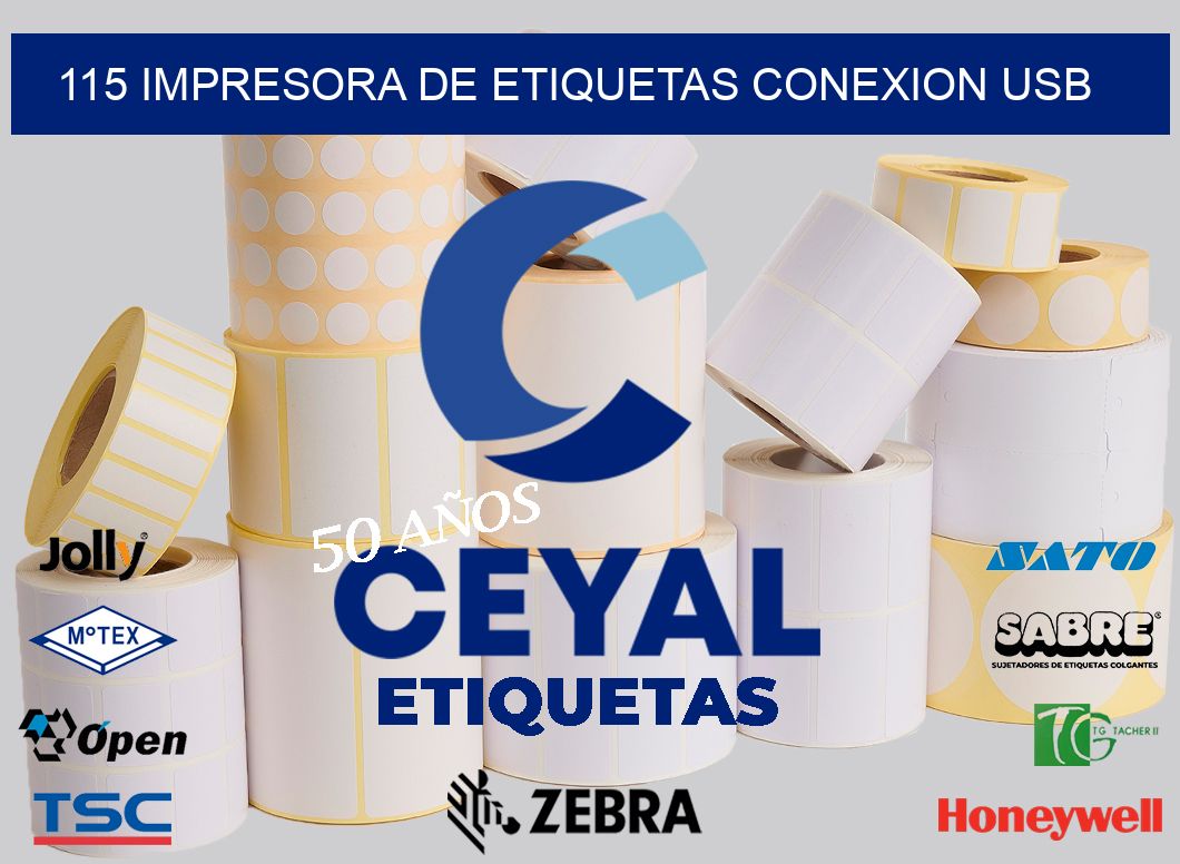 115 IMPRESORA DE ETIQUETAS CONEXION USB