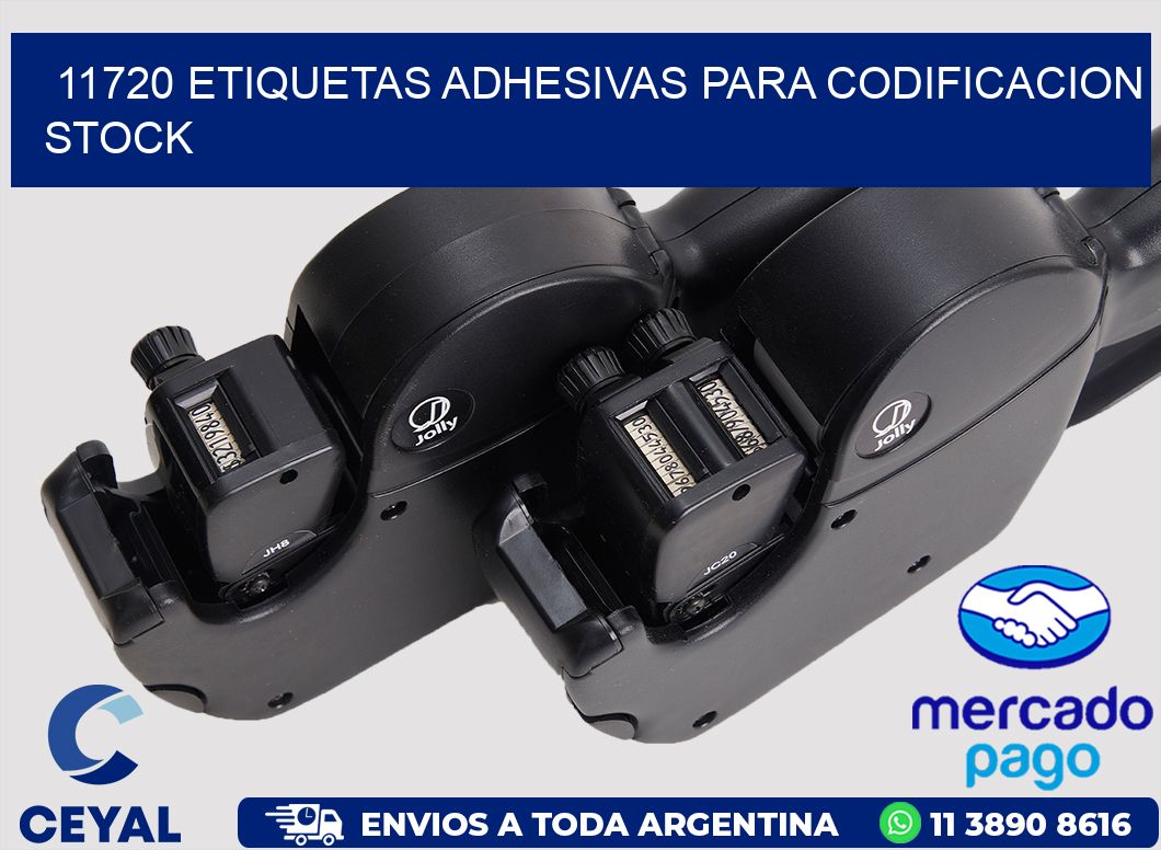 11720 ETIQUETAS ADHESIVAS PARA CODIFICACION STOCK
