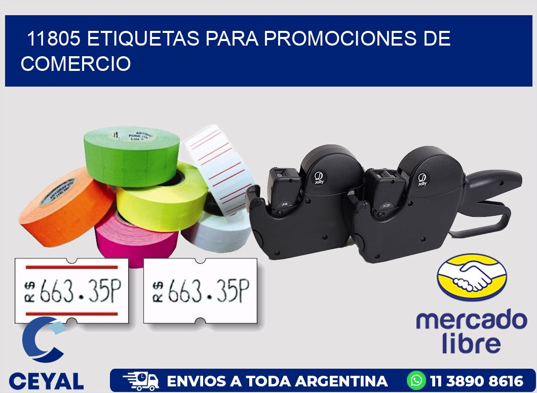 11805 ETIQUETAS PARA PROMOCIONES DE COMERCIO