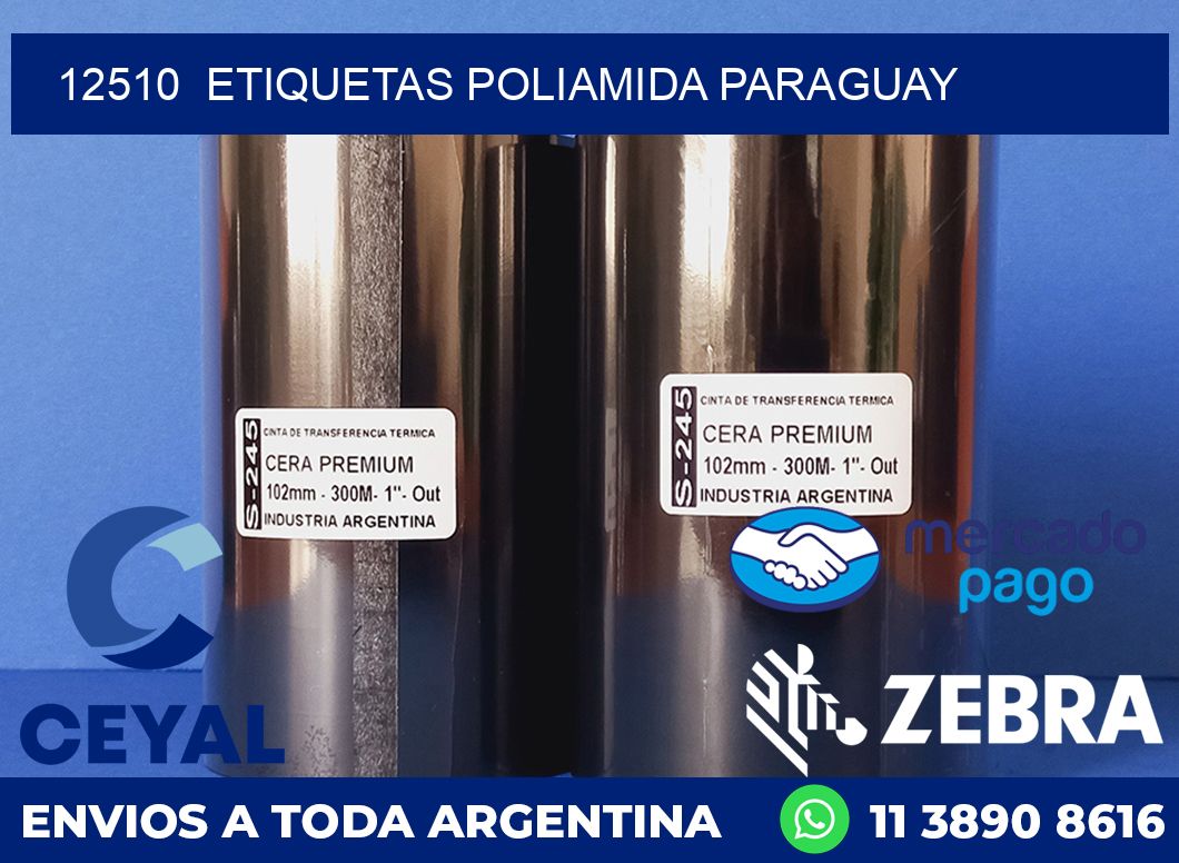 12510  ETIQUETAS POLIAMIDA PARAGUAY