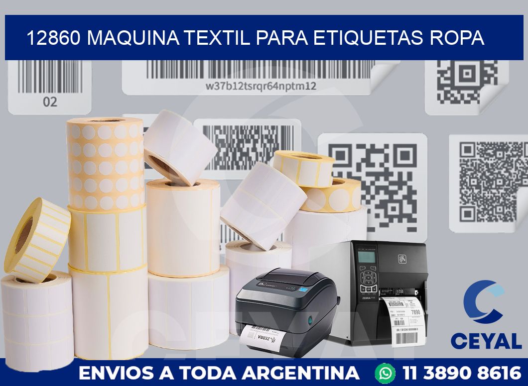12860 MAQUINA TEXTIL PARA ETIQUETAS ROPA