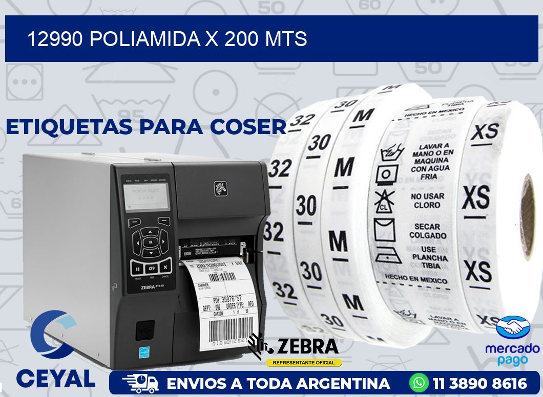 12990 POLIAMIDA X 200 MTS