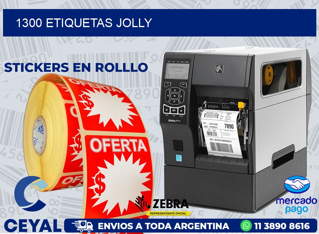 1300 ETIQUETAS JOLLY