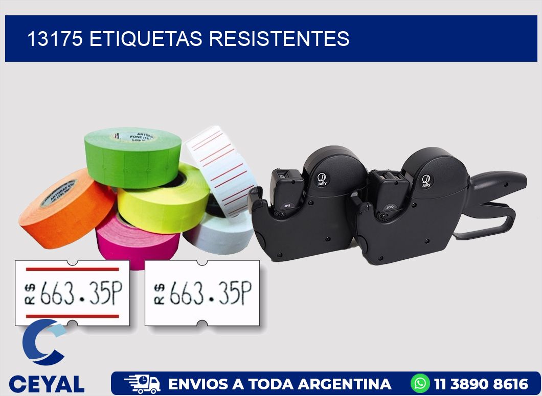13175 ETIQUETAS RESISTENTES