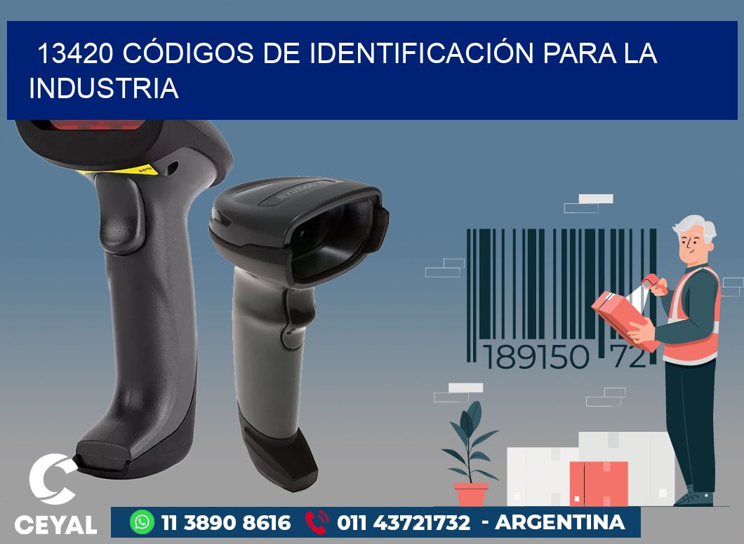 13420 CÓDIGOS DE IDENTIFICACIÓN PARA LA INDUSTRIA