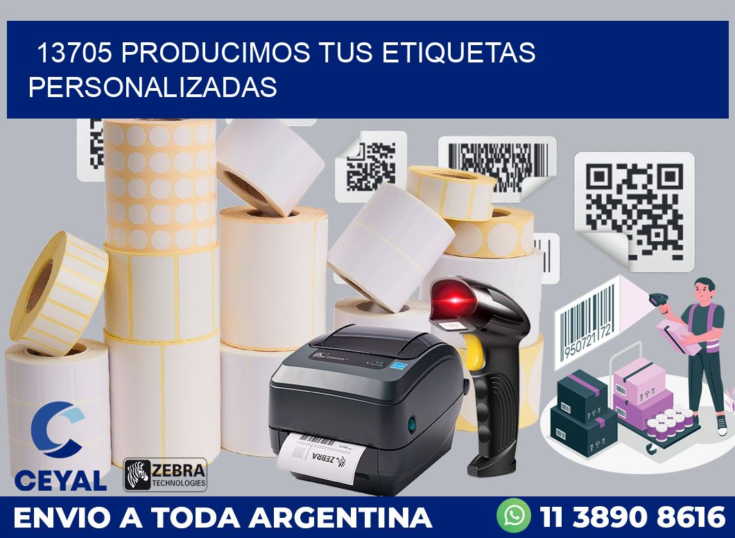13705 PRODUCIMOS TUS ETIQUETAS PERSONALIZADAS