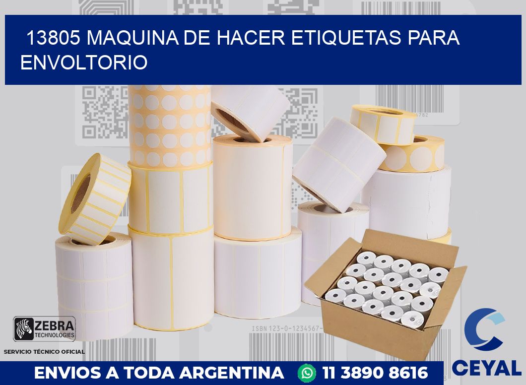 13805 MAQUINA DE HACER ETIQUETAS PARA ENVOLTORIO
