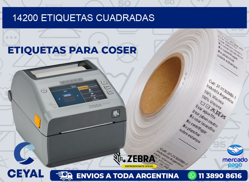 14200 ETIQUETAS CUADRADAS