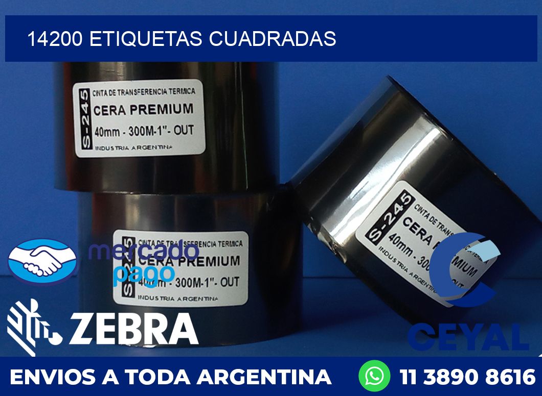 14200 ETIQUETAS CUADRADAS