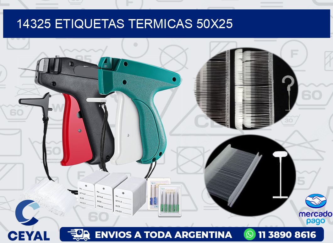 14325 ETIQUETAS TERMICAS 50X25