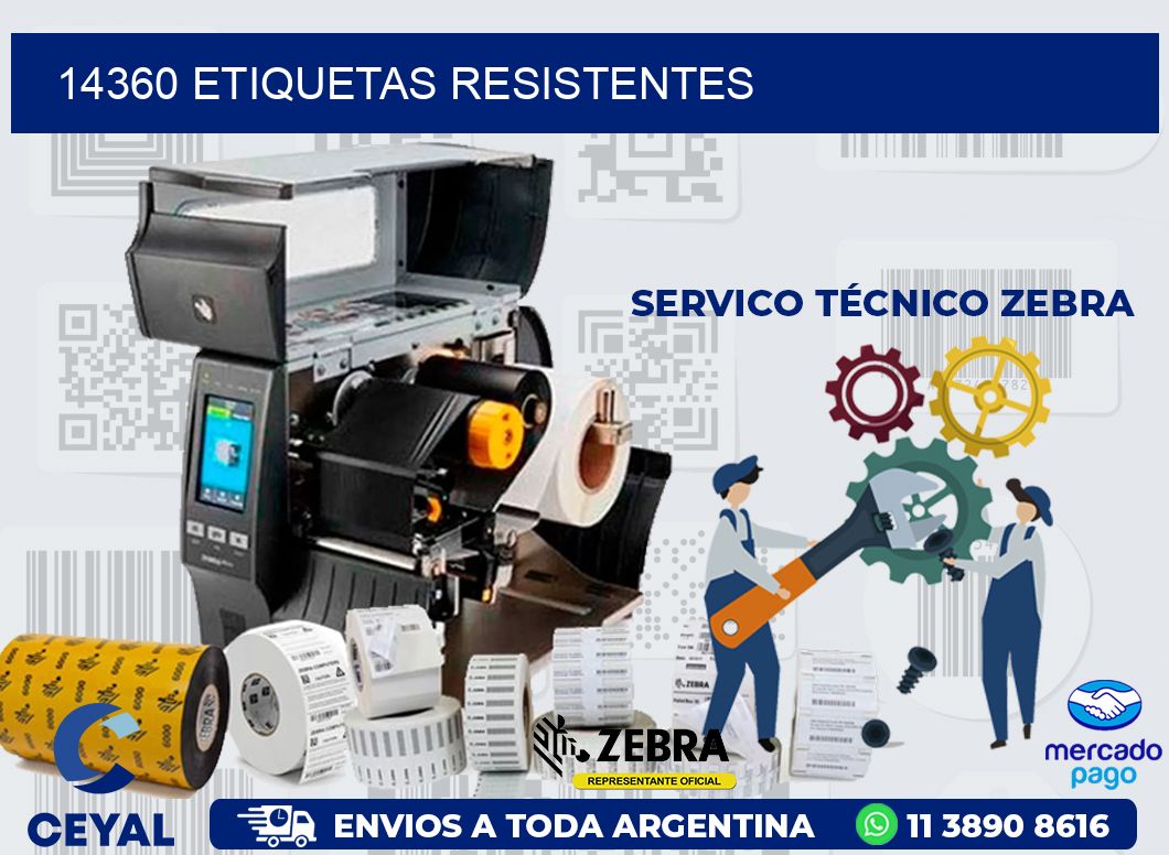 14360 ETIQUETAS RESISTENTES