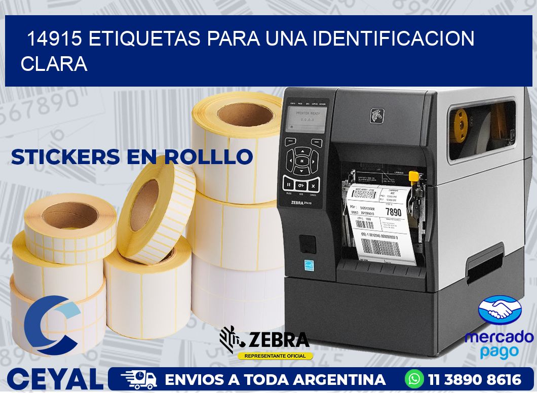 14915 ETIQUETAS PARA UNA IDENTIFICACION CLARA
