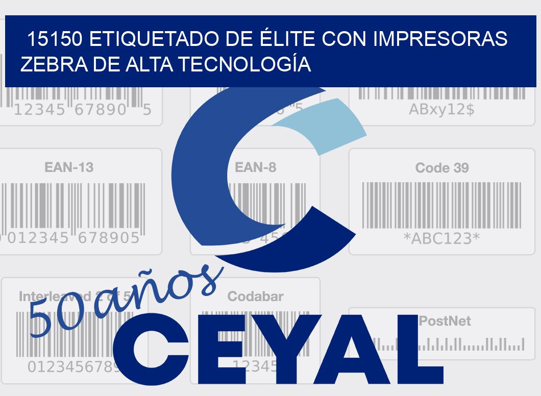 15150 ETIQUETADO DE ÉLITE CON IMPRESORAS ZEBRA DE ALTA TECNOLOGÍA
