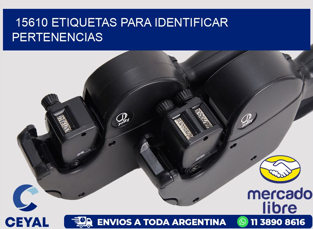 15610 ETIQUETAS PARA IDENTIFICAR PERTENENCIAS