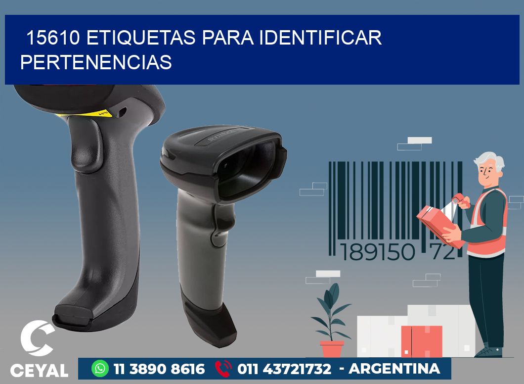 15610 ETIQUETAS PARA IDENTIFICAR PERTENENCIAS