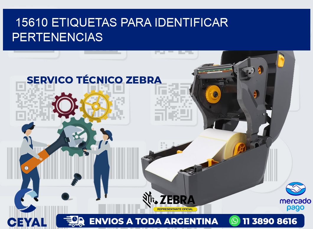 15610 ETIQUETAS PARA IDENTIFICAR PERTENENCIAS
